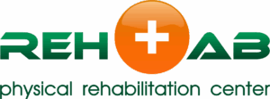 Логотип Центр физической и психологической реабилитации Reh+AB